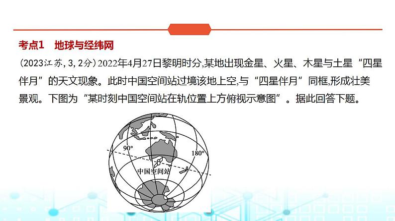 浙江版高考地理一轮复习专题一地球与地图课件02