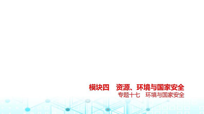 浙江版高考地理一轮复习专题一0七环境与国家安全课件01