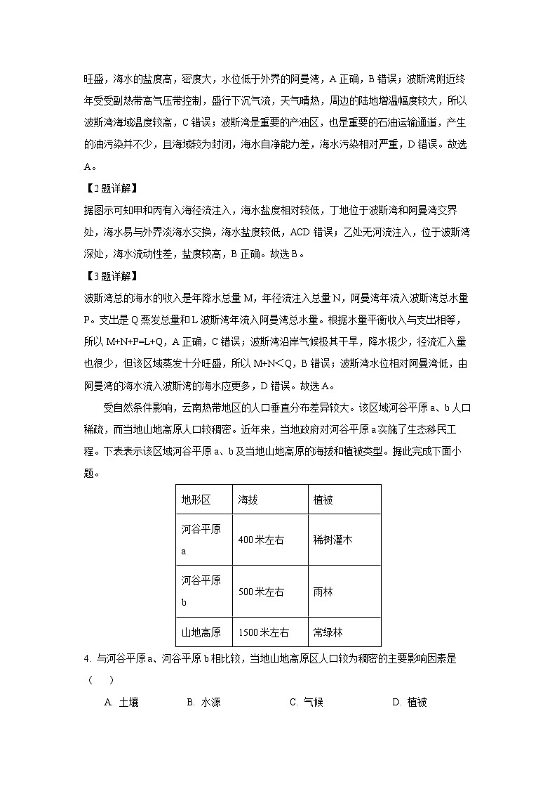 [地理][期末]山东省淄博市2022-2023学年高一下学期期末试题(解析版)第2页
