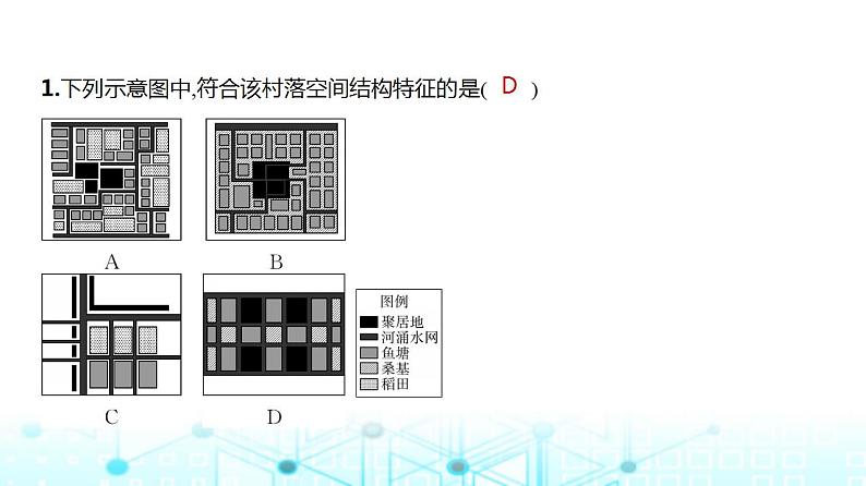 广东版高考地理一轮复习专题八乡村与城镇习题课件03