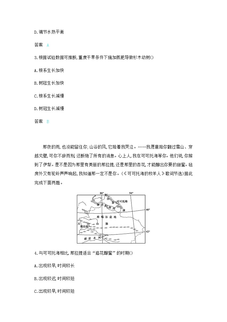 高考地理一轮复习专题六过关检测练含答案第2页