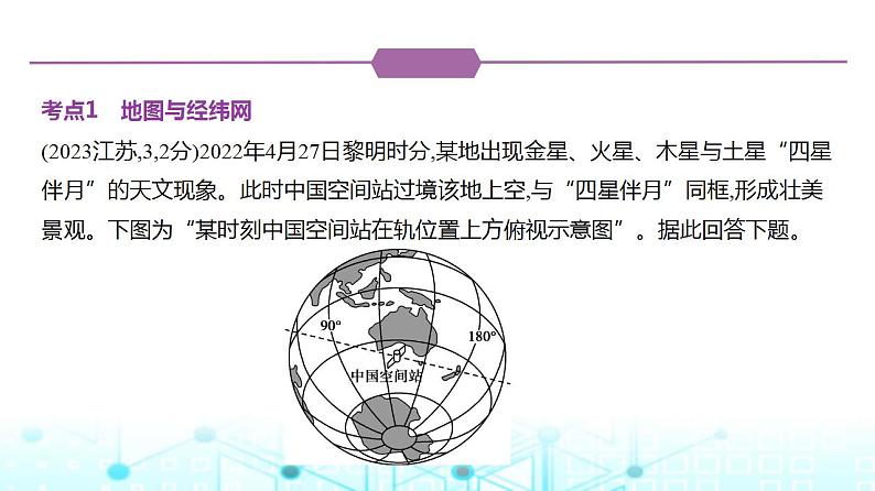 天津版高考地理一轮复习专题一地图与地理信息技术练习课件第2页