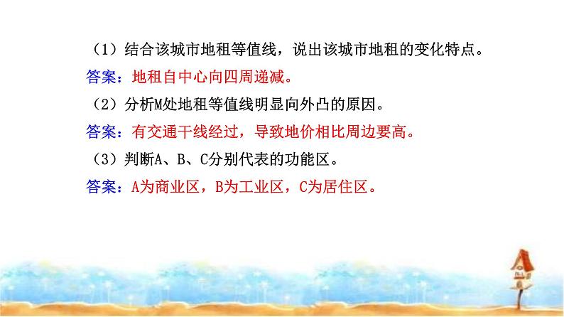 人教版高中地理必修第二册第二章第一节第二课时城镇内部空间结构的形成和变化合理利用城乡空间的意义课件第7页