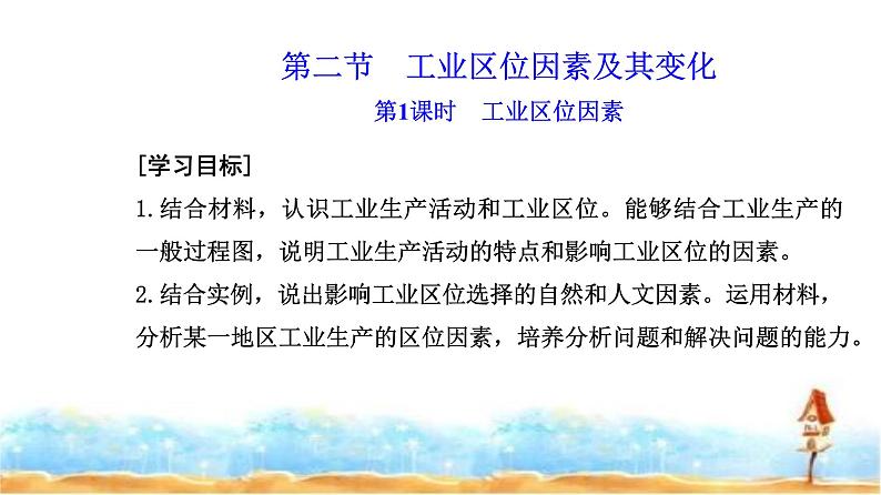 人教版高中地理必修第二册第三章第二节第一课时工业区位因素课件02