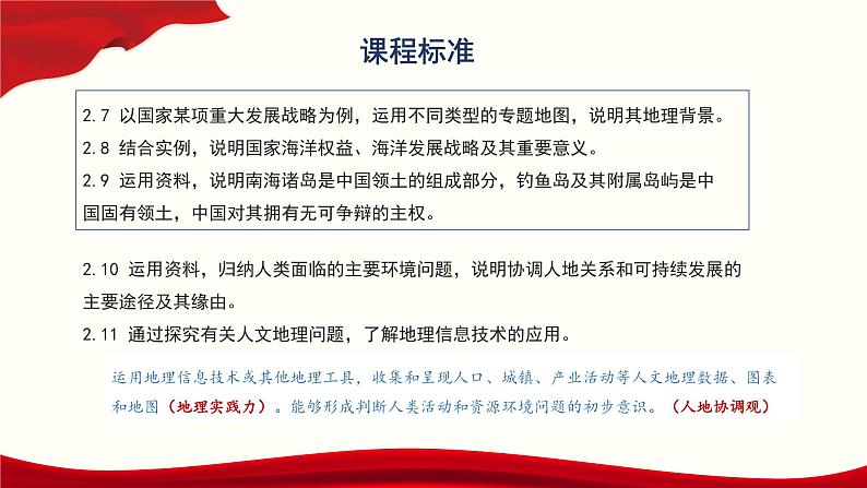 2024-2025学年高一地理（必修2--人教版2019）基于核心素养的“环境与发展”教材分析课件03