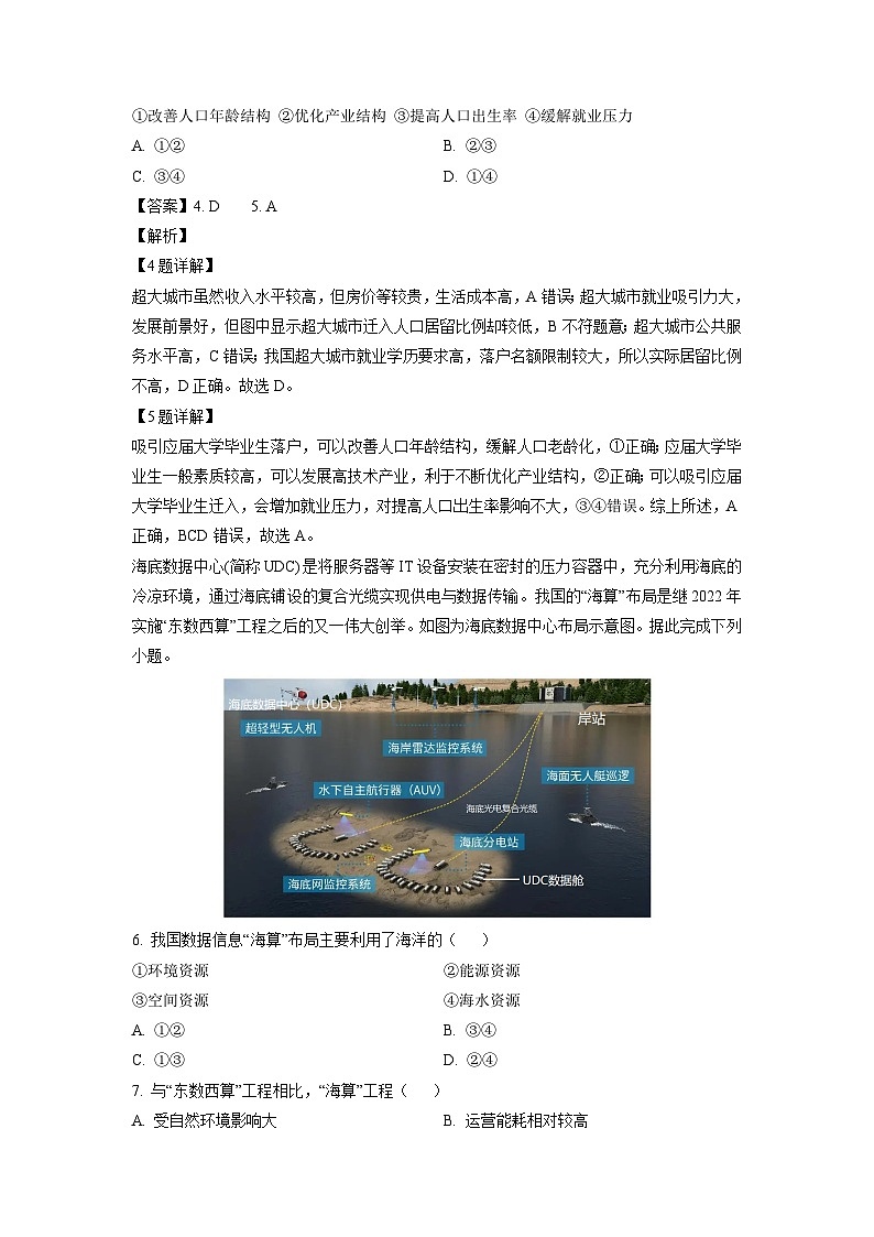 [地理]辽宁省部分学校2024-2025学年高二上学期开学考试试题(解析版)03