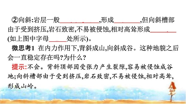 人教版高中地理选择性必修1第2章地表形态的塑造第2节构造地貌的形成课件第6页