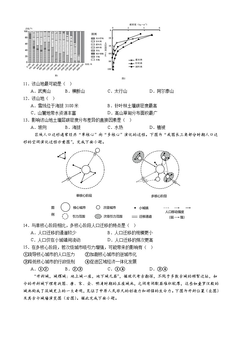 江苏省常州市第一中学2024-2025学年高三上学期10月月考地理试题03
