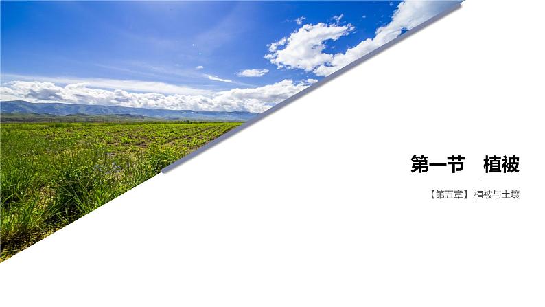 2024-2025学年高一地理新教材必修1配套PPT课件 第5章 第1节  植被01