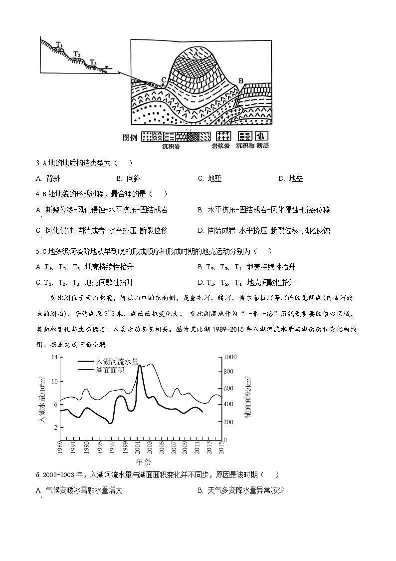 山东省济南市2022-2023学年高二下学期期末考试地理试题第2页