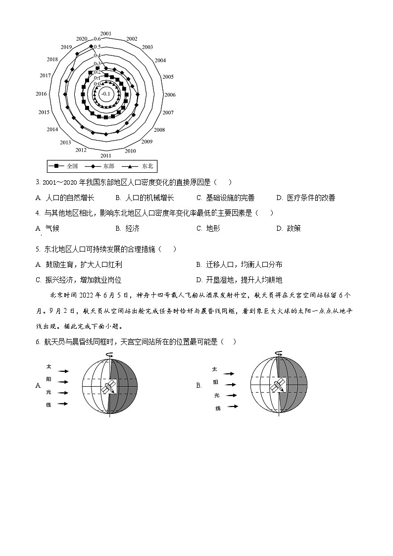 湖南省长沙市麓山国际实验学校2024-2025学年高二上学期第一次月考地理试题 Word版无答案第2页