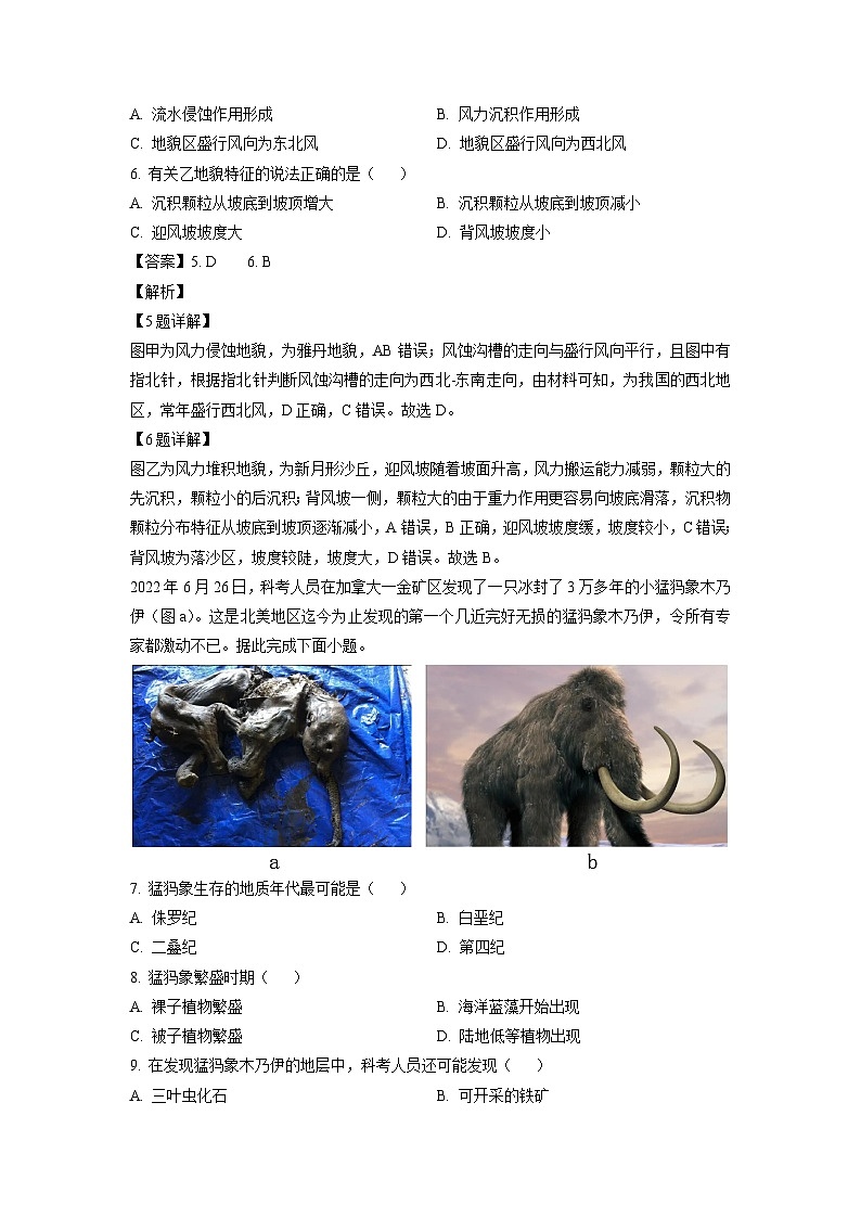 [地理]贵州省松桃县民族高中等校2024-2025学年高二上学期开学试题(解析版)第3页