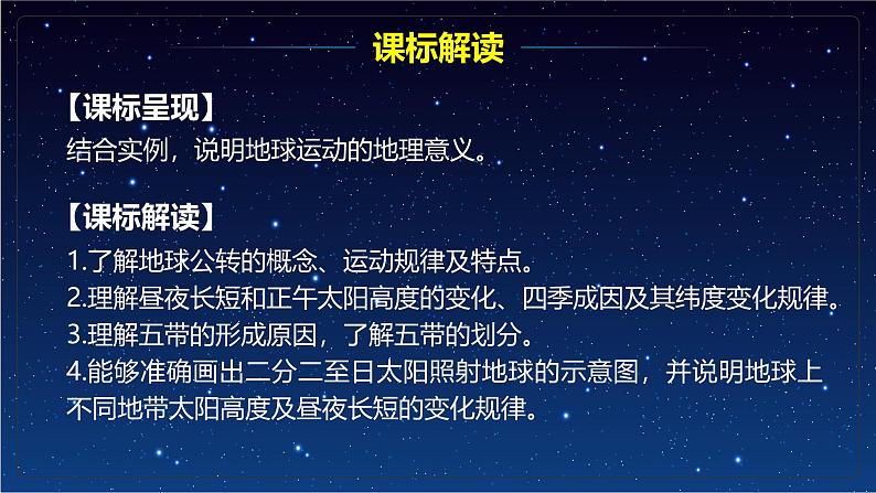 【同步课件】湘教版（2019）高中地理选择性必修1 1.2《地球的公转》课件02