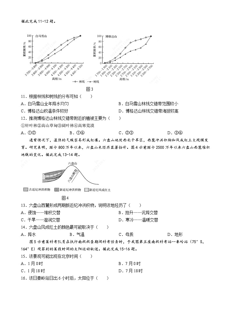 江西省多校联考2024-2025学年高三上学期10月月考地理试题03