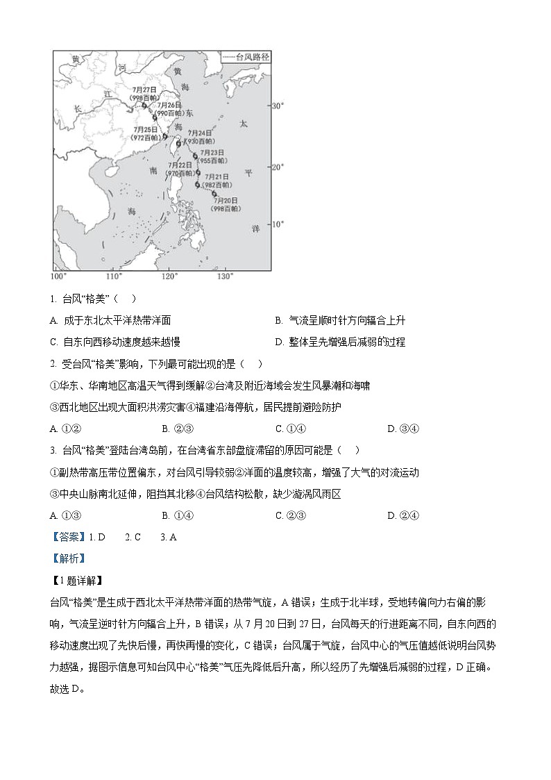 湖北省重点高中智学联盟2024-2025学年高三上学期10月联考地理试题 Word版含解析第2页