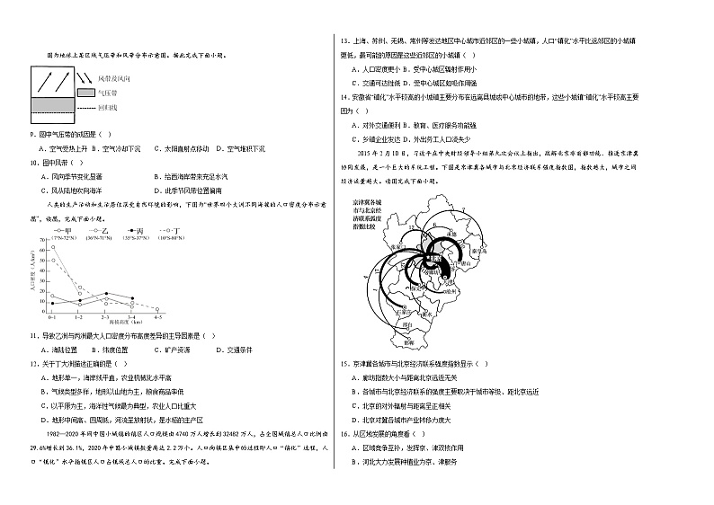 江西省上饶市德兴市铜矿高级中学2024-2025学年高三上学期10月月考地理试题第2页