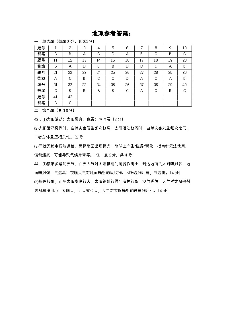 地理参考答案第1页