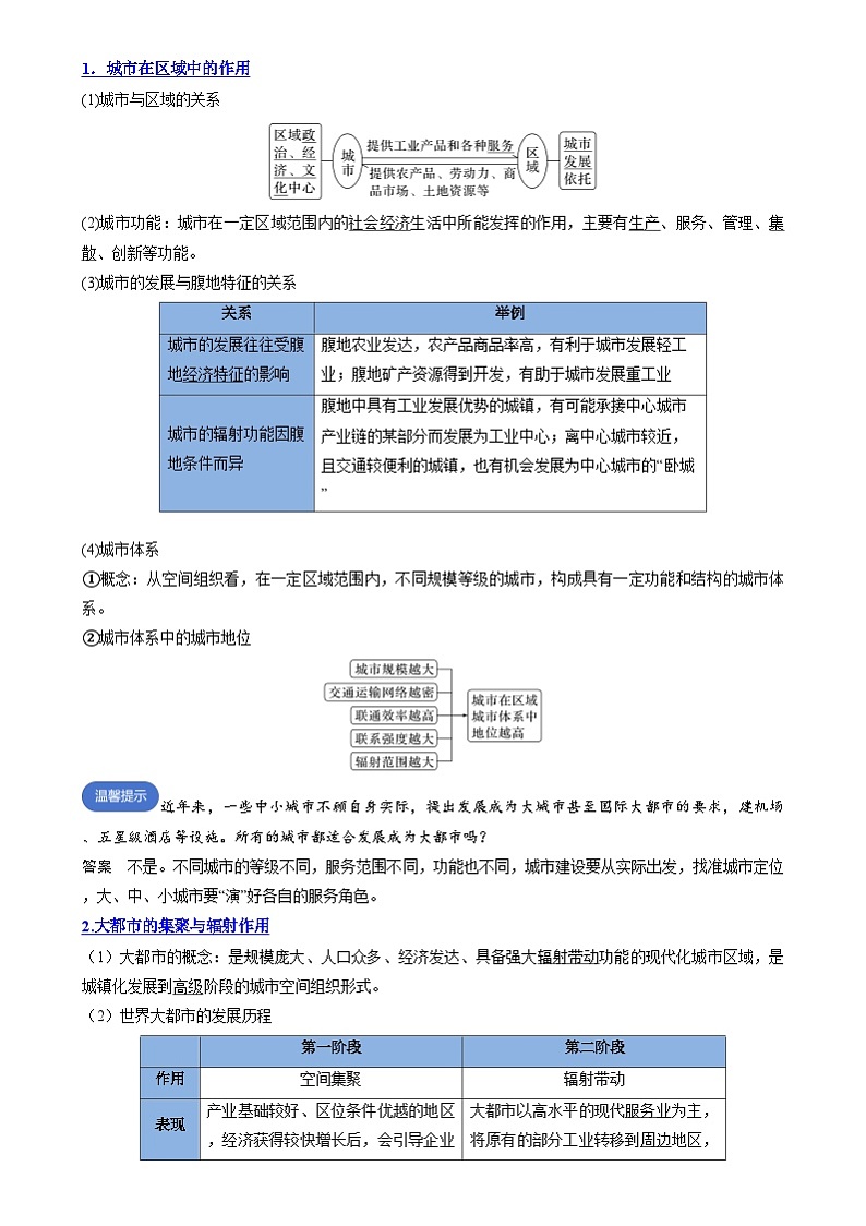 专题19 区域发展（思维导图 4大知识点 6个能力拓展）-2025年高考地理一轮复习知识点讲义第3页