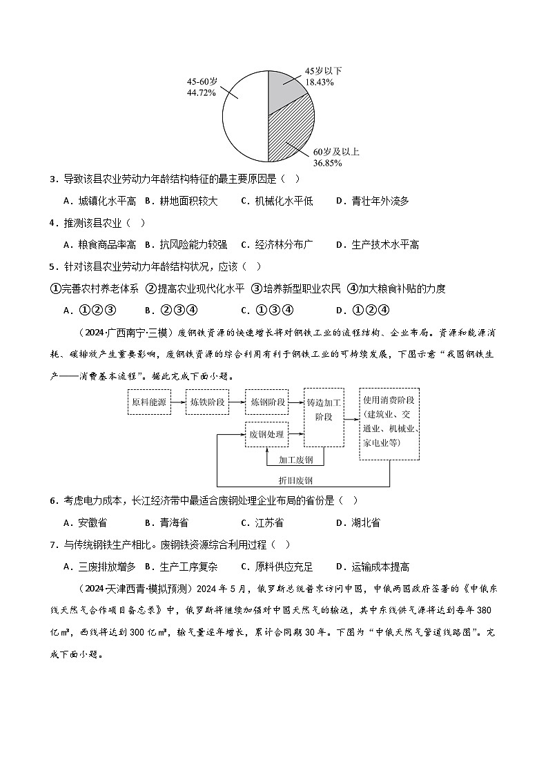 新高考地理一轮复习考点通关卷考点巩固卷03 中国地理（原卷版）第2页