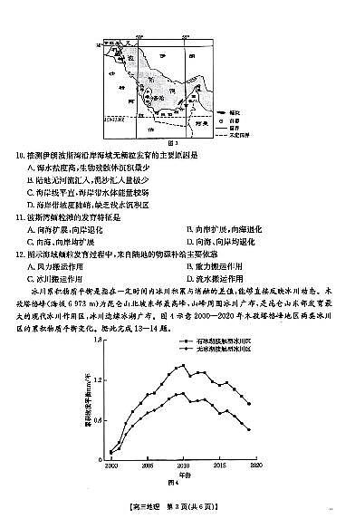 山西省三晋名校2024-2025学年高三上学期十月联合考试地理试题03