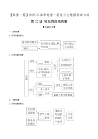 第22讲 常见的自然灾害（知识清单）-【聚焦一轮】2025年高考地理一轮复习全程跟踪讲与练（原卷版）