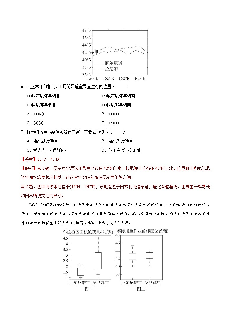 第14讲 海—气相互作用（专项训练）-【聚焦一轮】2025年高考地理一轮复习全程跟踪讲与练（解析版）第3页