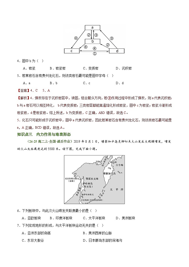 第二章 岩石圈与地表形态（考题猜想）（解析版）-2024-2025学年高二地理上学期期中考点大串讲（湘教版2019选择性必修1）第2页