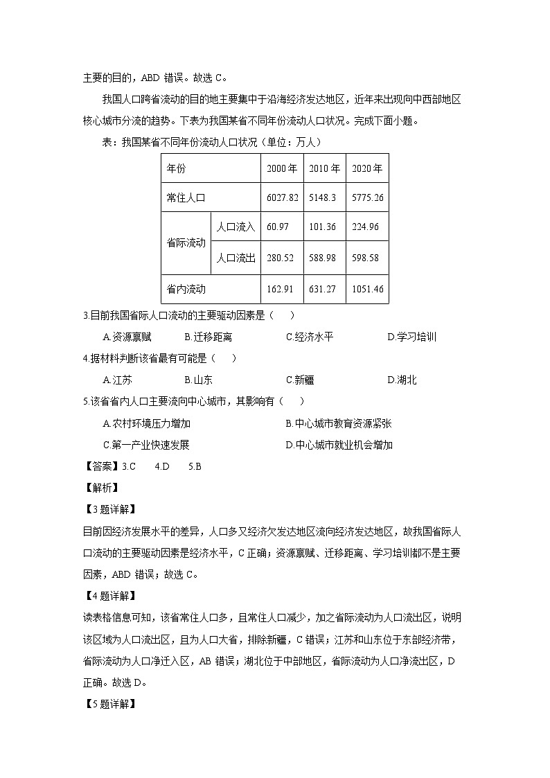 江苏省苏州市张家港市2023-2024学年高一下学期4月期中地理试卷（解析版）第2页