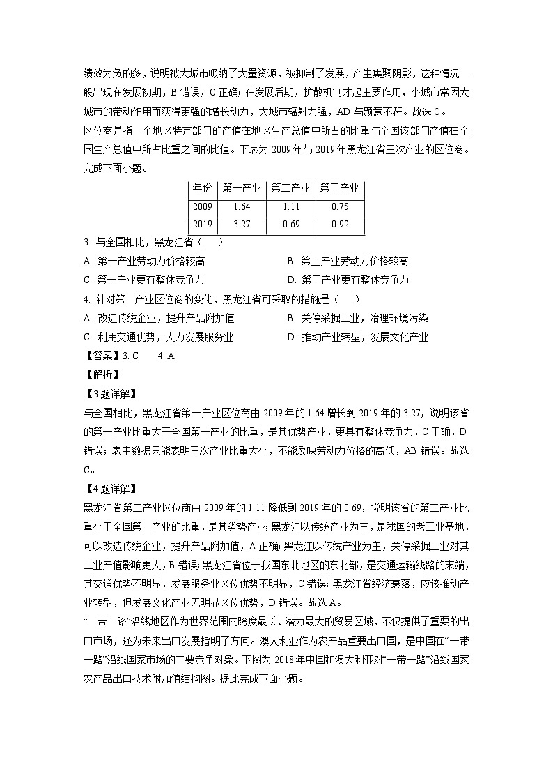 广东省清远市2023-2024学年高二下学期期中联考地理试卷(解析版)第2页
