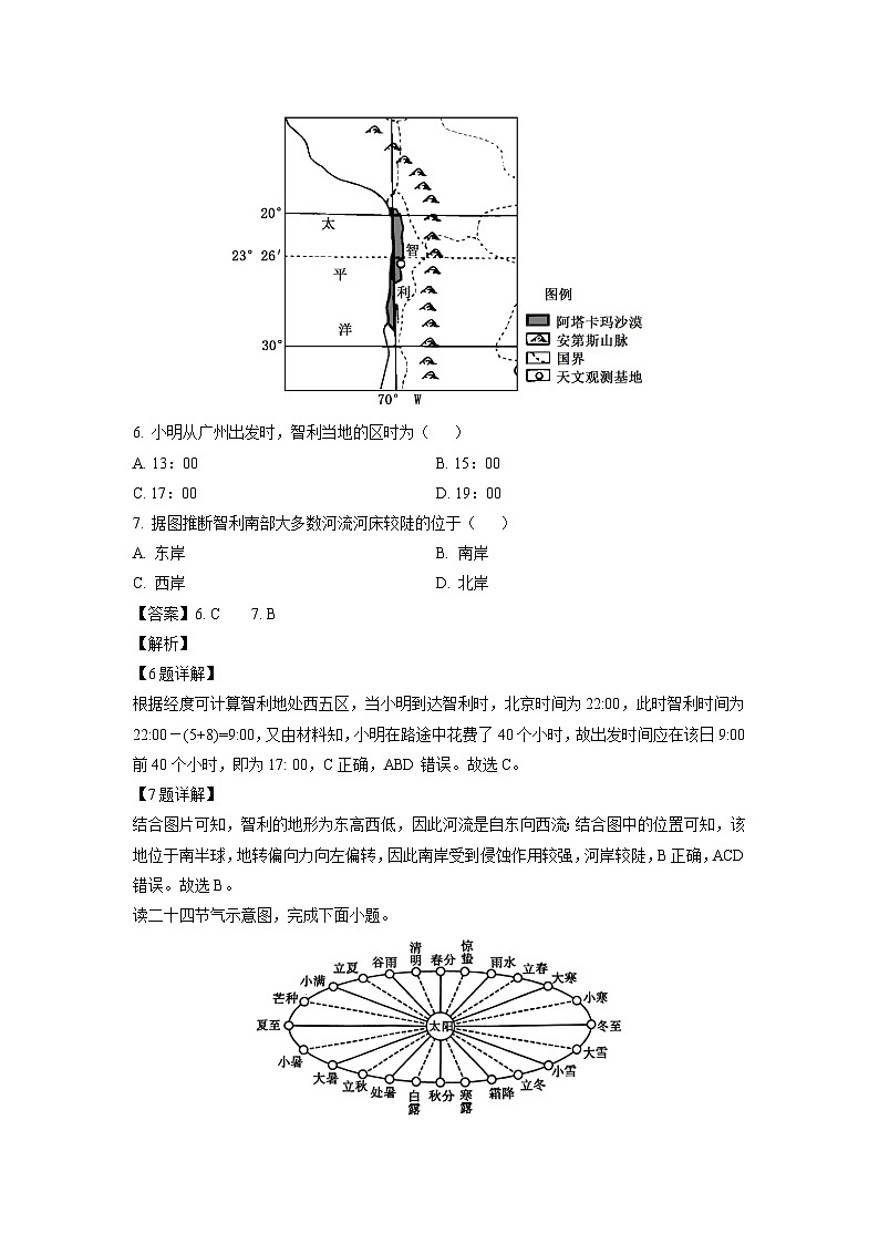 江苏省盐城市七校2024-2025学年高二上学期10月联考地理试卷(解析版)第3页