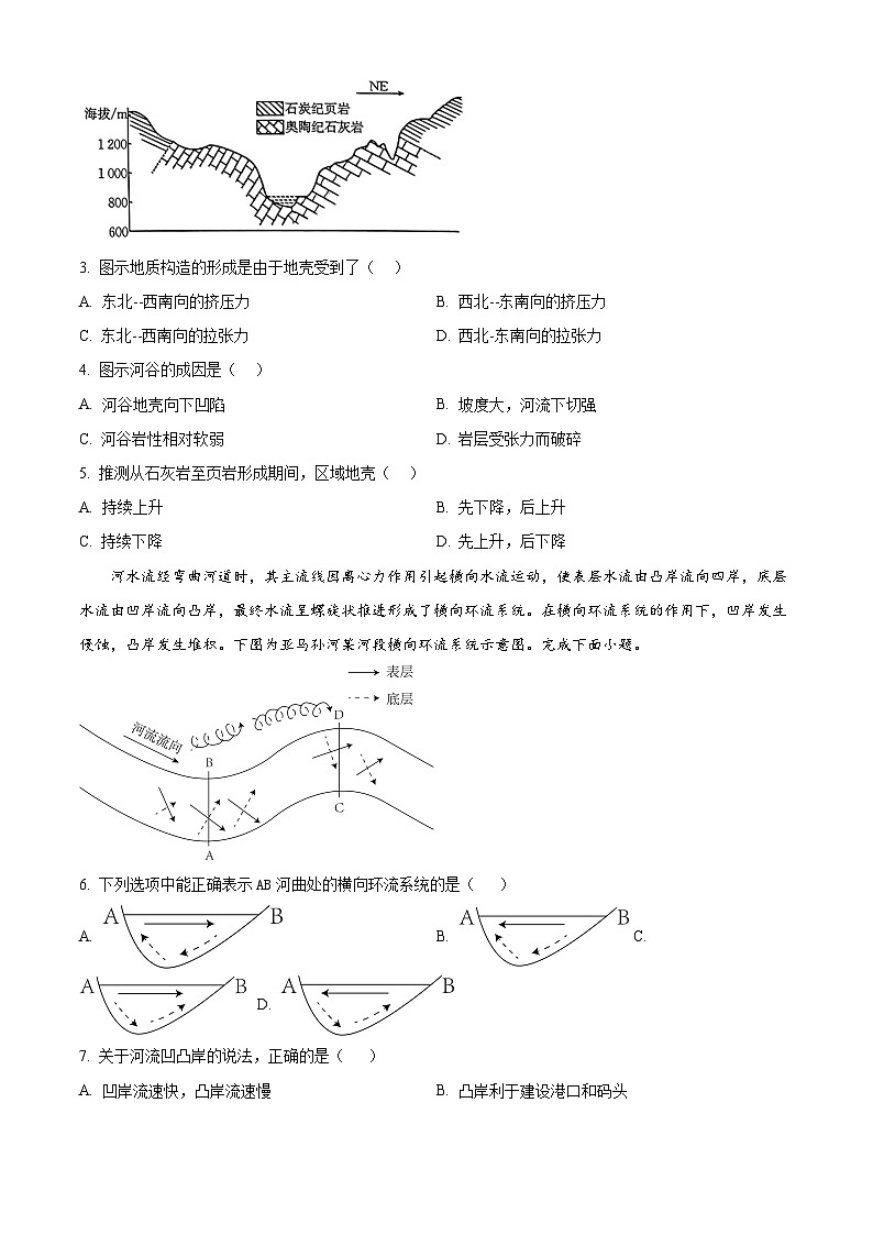 河北省邯郸市武安市第一中学2024-2025学年高二上学期10月期中地理试题（Word版附解析）02