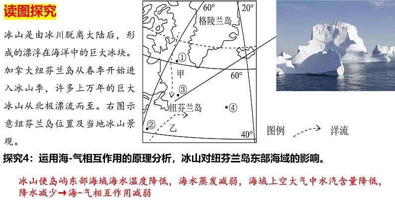 4.2洋流——洋流对自然环境的影响—以纽芬兰群岛海域为例课件-2024-2025学年高中地理人教版（2019）选择性必修1第4页