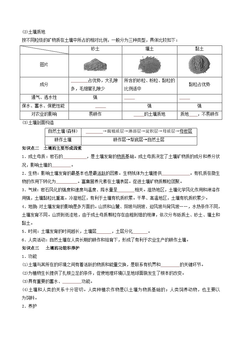 人教版高中地理必修第一册同步讲义5.2土壤（2份，原卷版+解析版）03