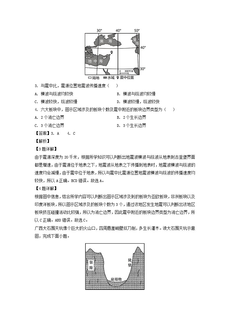2023届浙江省金华十校高考二模地理试卷(解析版)第2页