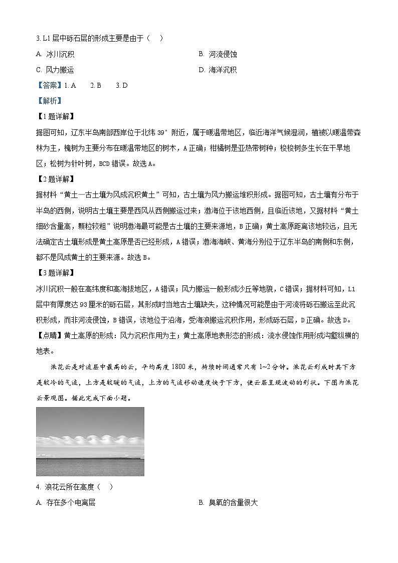 河南省部分名校2024-2025学年高三上学期10月月考地理试题含解析第2页
