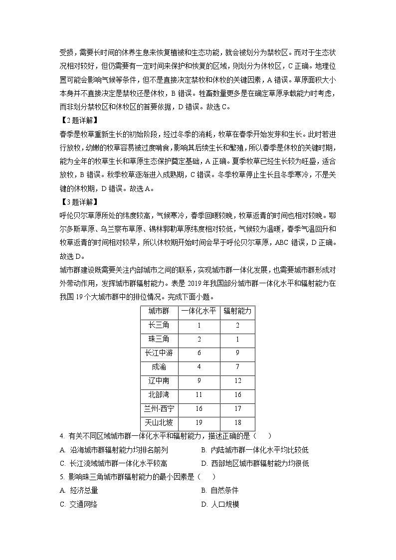 广东省广州市海珠区2023-2024学年高二下学期期末联考地理试卷[解析版]第2页