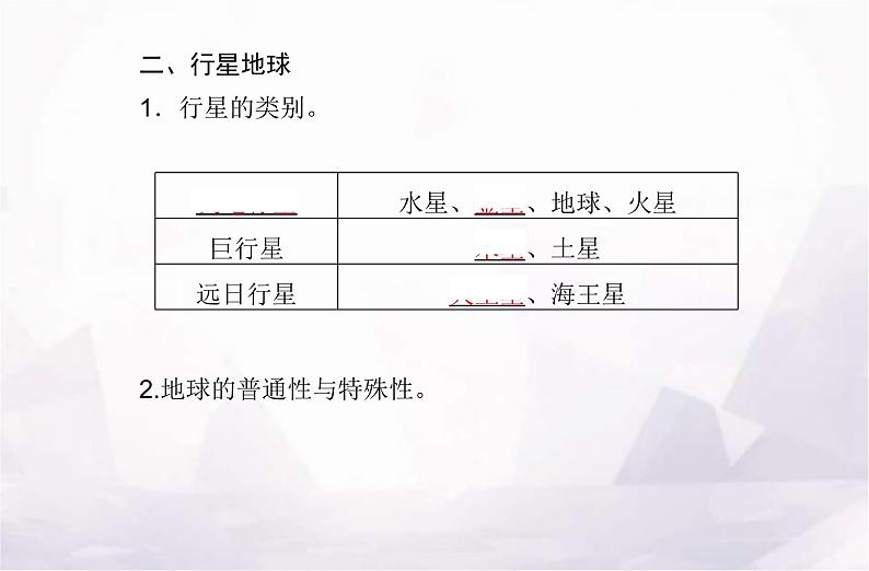 高考地理学业水平测试复习专题一 宇宙中的地球课件第5页