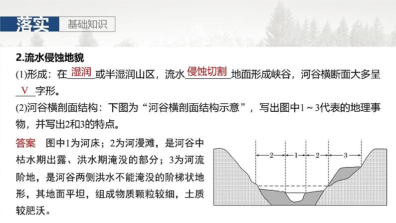 第一部分 第三章 第2讲 课时17　流水作用与地表形态第8页