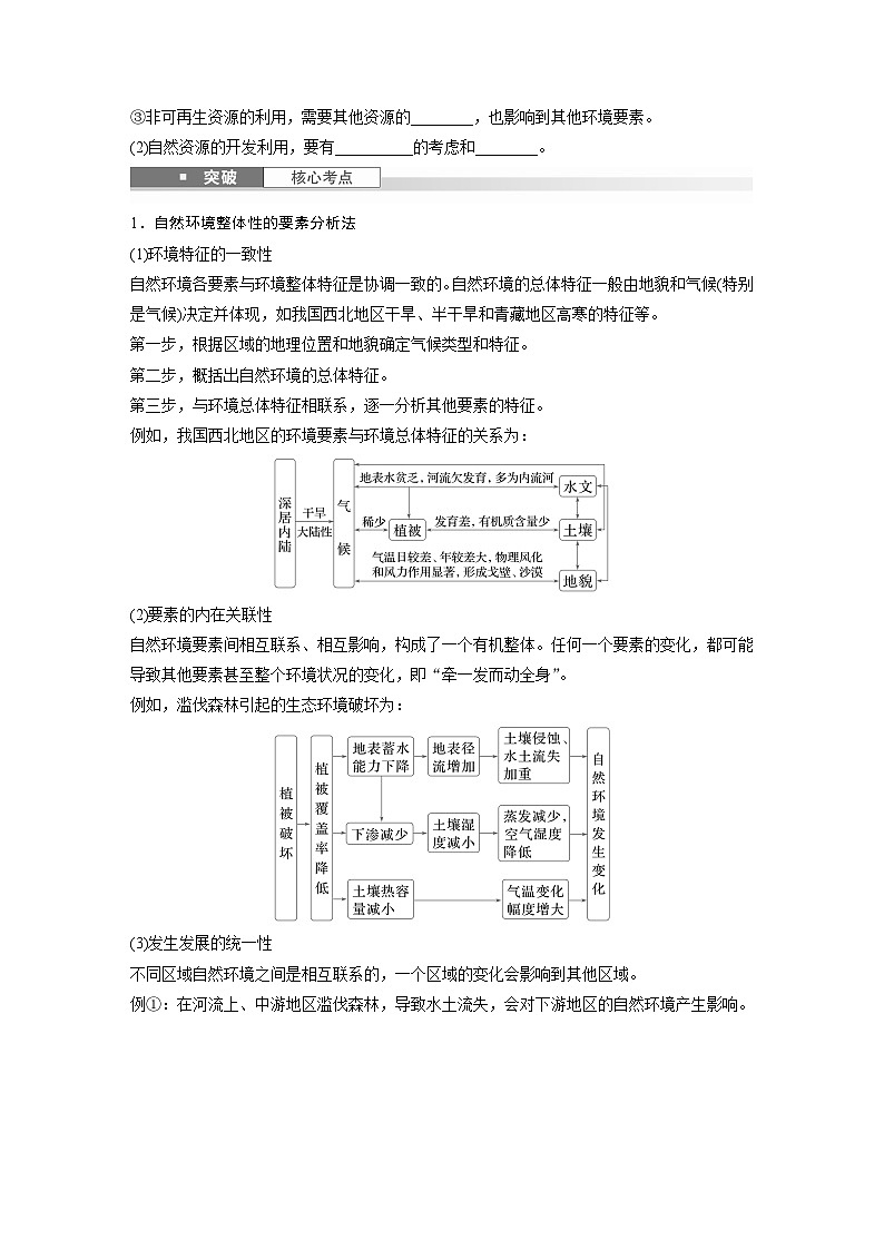 第一部分 第六章 第1讲 课时36　自然环境的整体性（讲义）第2页