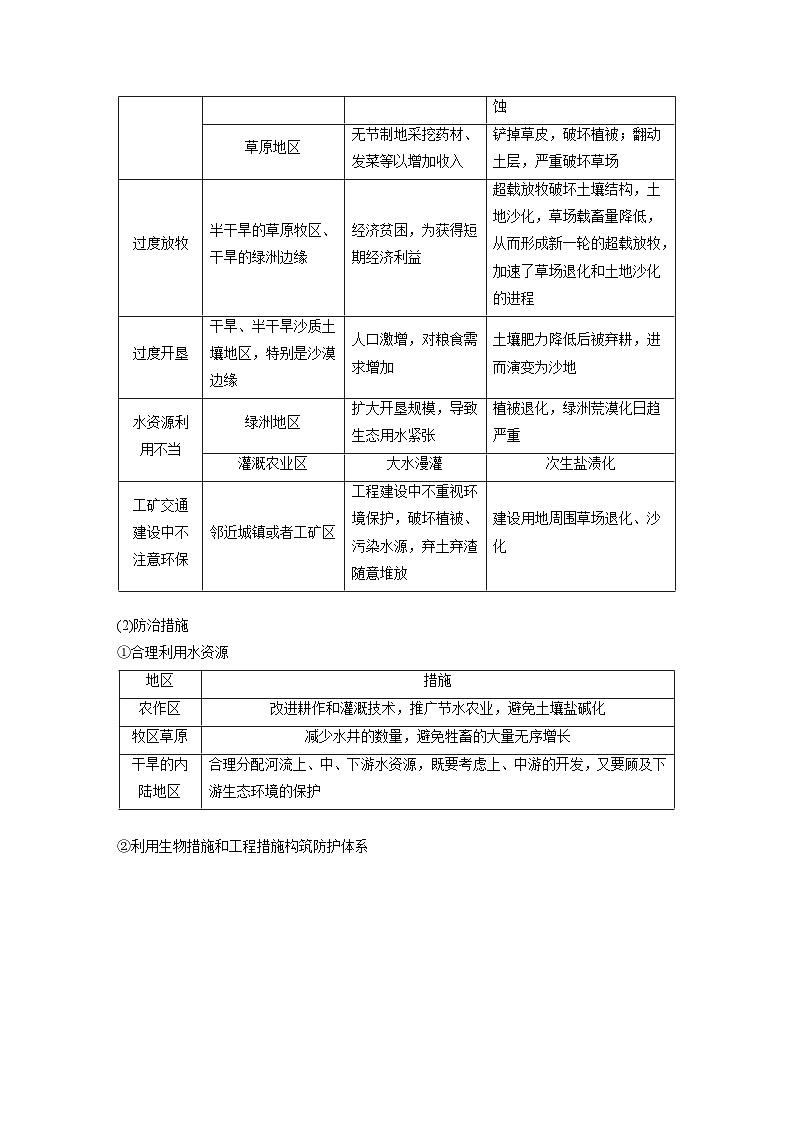 第三部分 第二章 课时六2　生态脆弱区的综合治理——以我国荒漠化地区为例（课件+讲练）-2025高考大一轮复习地理（湘教版）03