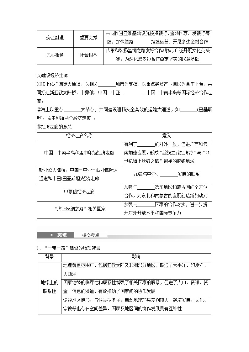 第三部分 第三章 课时66　“一带一路”倡议与国际合作（讲义）第2页