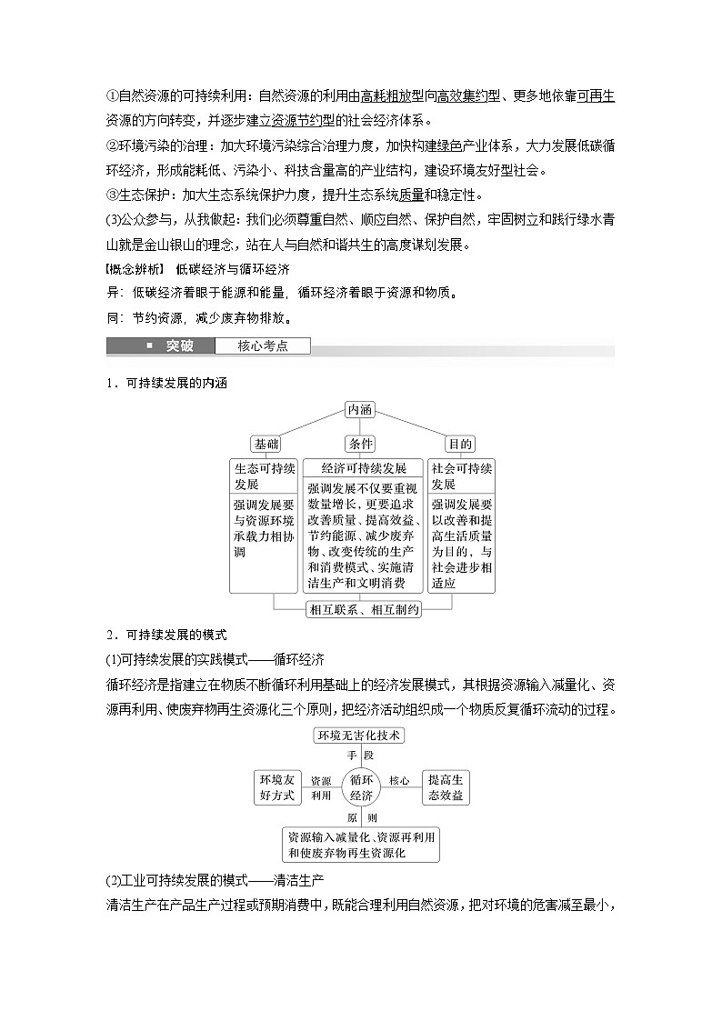 第二部分 第五章 课时55　协调人地关系，实现可持续发展（教师版）第2页