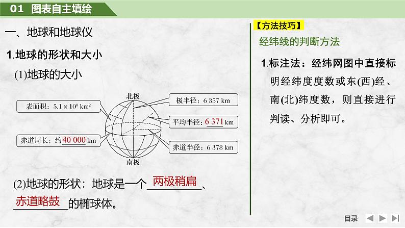 2025届高中地理一轮复习课件：第一部分自然地理第一单元地球与地图第1课时　地球仪与经纬网（共46张ppt）第5页