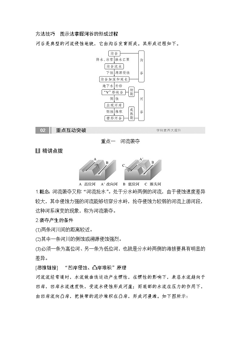 2025届高中地理一轮复习讲义：第一部分自然地理第七单元地表形态的塑造第33课时　河流侵蚀地貌（学生版）第2页