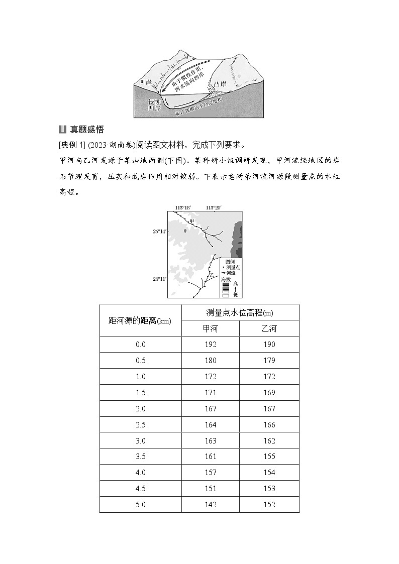 2025届高中地理一轮复习讲义：第一部分自然地理第七单元地表形态的塑造第33课时　河流侵蚀地貌（教师版）第3页