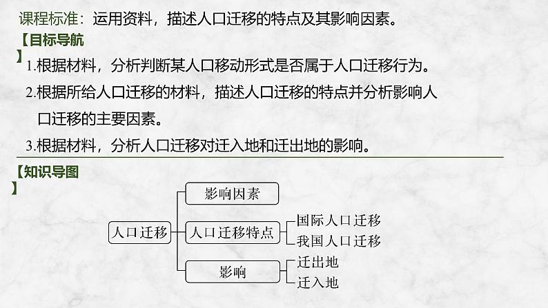 2025届高中地理一轮复习课件：第二部分人文地理第十单元人口第47课时　人口迁移（共38张ppt）第2页