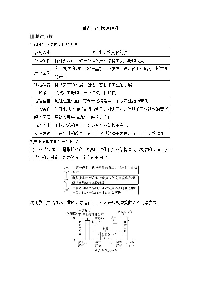 第三部分区域发展 第十六单元城市、产业与区域发展 第67课时　地区产业结构变化（课件+讲义）-2025年高考地理一轮复习03