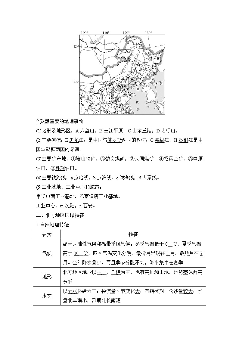 2025届高中地理一轮复习讲义：第五部分区域地理第二十二单元中国热点区域第86课时　北方地区与南方地区（教师版）第2页