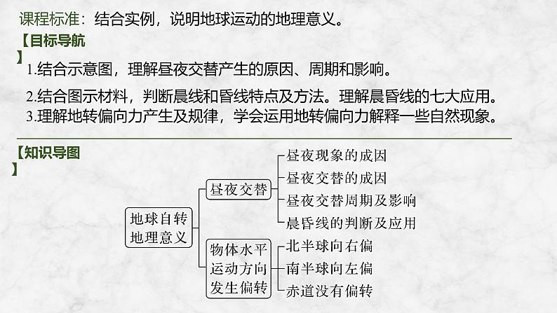 2025届高考地理一轮复习：第一部分自然地理第三单元地球的运动第8课时　 昼夜交替与物体的偏转（课件 讲义）03