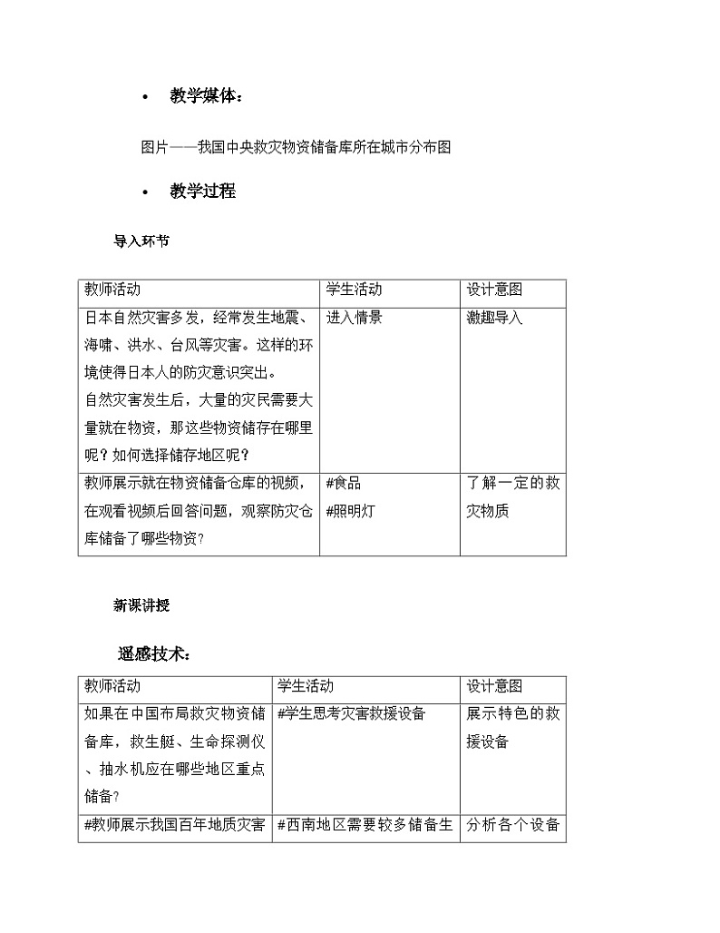 人教版高中地理必修第一册第六章问题研究  救灾物资储备库应该建在哪里 教案第2页